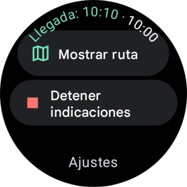Pulsa Detener indicaciones.