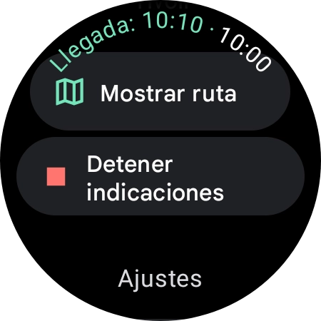 Pulsa Detener indicaciones.