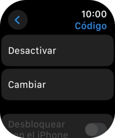 Pulsa Desactivar e introduce el código de seguridad actual.
