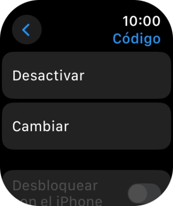 Pulsa Desactivar e introduce el código de seguridad actual.