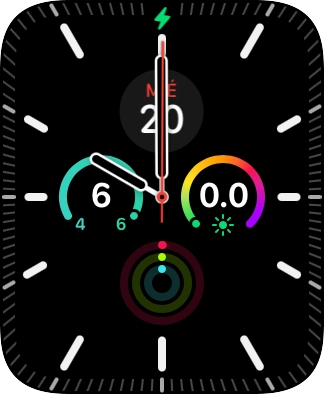 Cuando el icono de carga de batería aparece en la pantalla, el Apple Watch se está cargando.