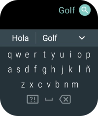 Introduce el nombre del tema o de la app y pulsa el icono de búsqueda.