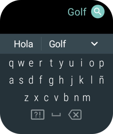 Introduce el nombre del tema o de la app y pulsa el icono de búsqueda.