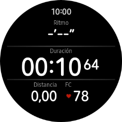 Pulsa el botón de retroceso para poner la actividad en pausa.