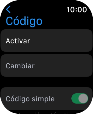 Pulsar Activar e introducir un código de seguridad de libre elección dos veces consecutivas.