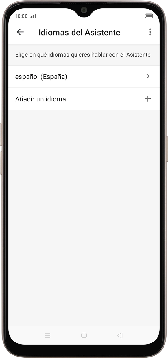 En el teléfono: Pulsa Añadir un idioma.