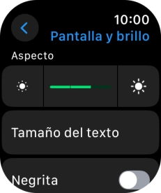 Pulsa los iconos de brillo para regular el brillo deseado.