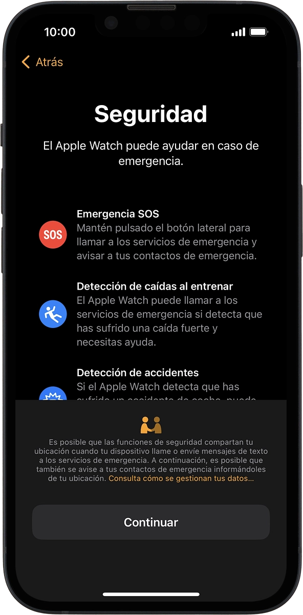 En el teléfono: Pulsa Continuar.