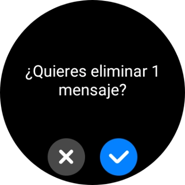 Pulsa el icono de aceptar.