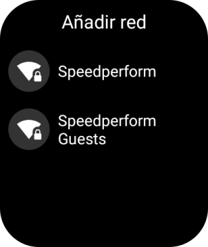 Pulsa la red deseada.