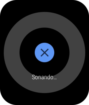 Pulsa el icono de interrumpir cuando encuentres el teléfono.