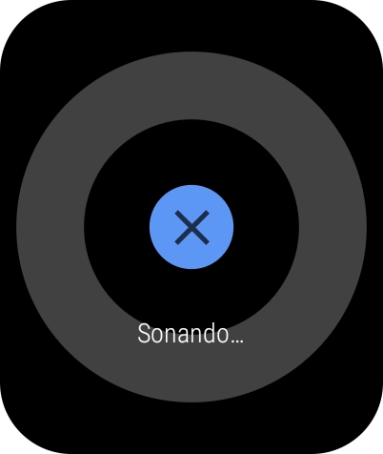 Pulsa el icono de interrumpir cuando encuentres el teléfono.