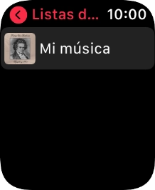 Pulsa la lista de reproducción deseada.