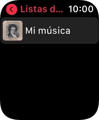 Pulsa la lista de reproducción deseada.