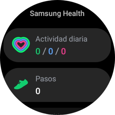 Bajo Actividad diaria puedes ver cuánto has avanzado con tus objetivos de la actividad diaria.