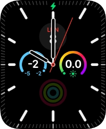 Cuando el icono de carga de batería aparece en la pantalla, el Apple Watch se está cargando.