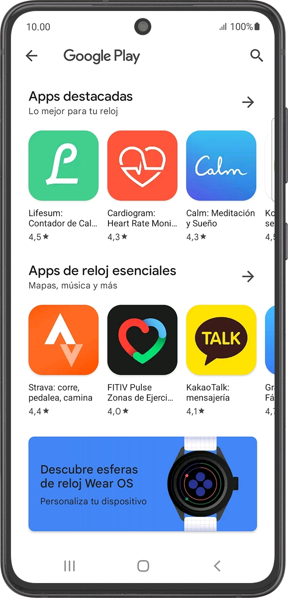 En el teléfono: Pulsa el icono de búsqueda.