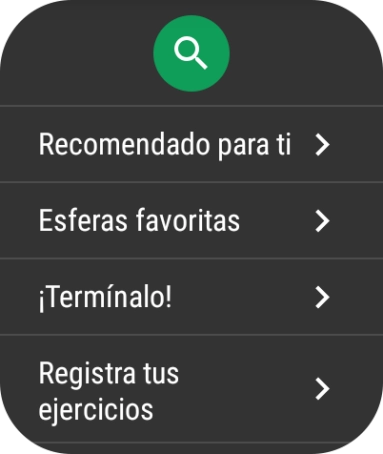 Pulsa el icono de búsqueda.