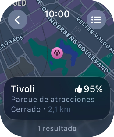 Pulsa el destino deseado.