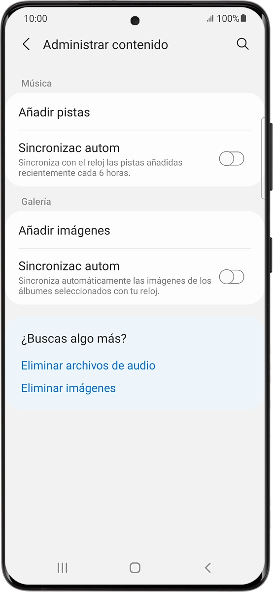En el teléfono: Pulsa Añadir pistas.