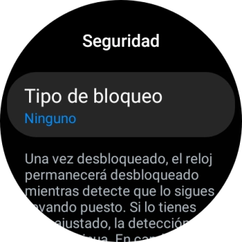 Pulsa Tipo de bloqueo.
