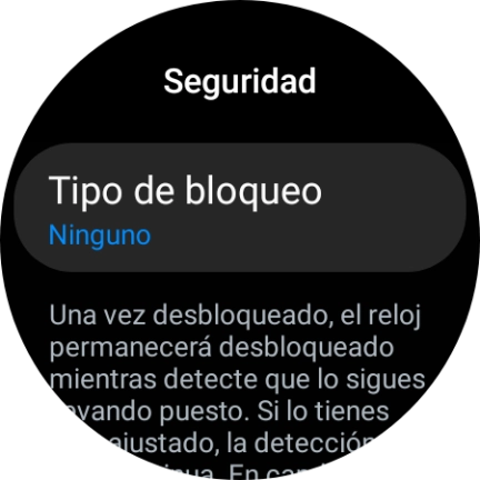 Pulsa Tipo de bloqueo.