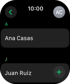Pulsa el contacto deseado.