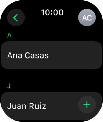 Pulsa el contacto deseado.
