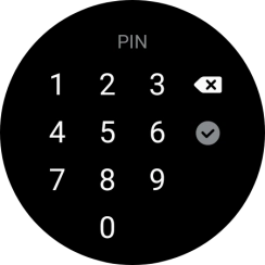 Introduce un código PIN y sigue las indicaciones de la pantalla para crear un código PIN como código de seguridad.