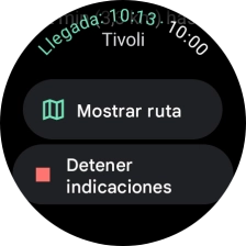 Pulsa Detener indicaciones.