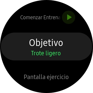 Pulsa Objetivo y sigue las indicaciones de la pantalla para fijar los objetivos deseados.
