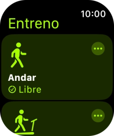 Pulsa el ejercicio de entrenamiento deseado para iniciarlo.