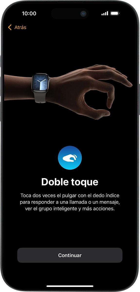 En el teléfono: Pulsa Continuar.