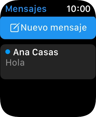 Pulsa el mensaje corto deseado.