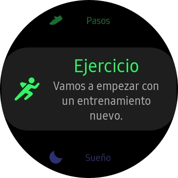 Pulsa el icono de actividad.