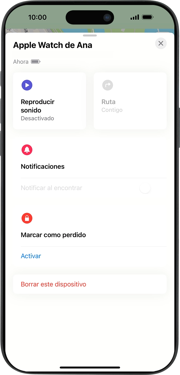 En el teléfono: Pulsa Reproducir sonido.