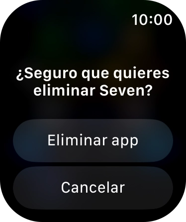 Pulsa Eliminar app.