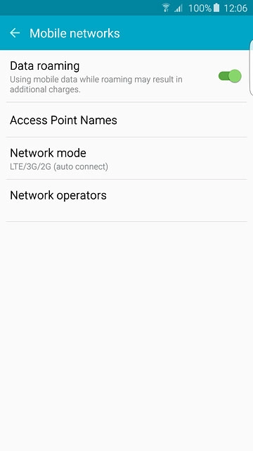 Press Network mode.