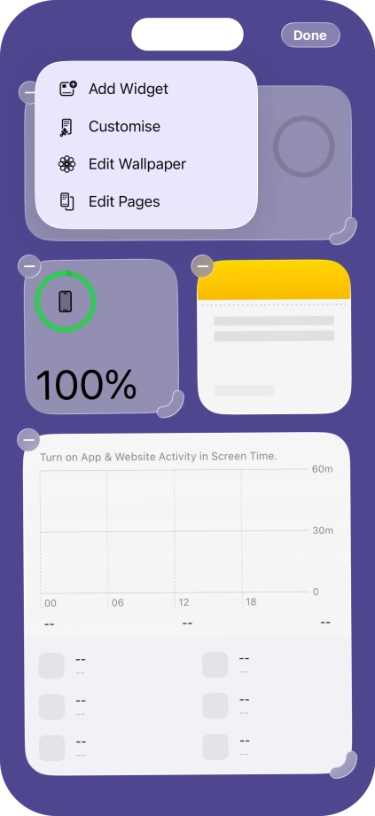 Press Add Widget.