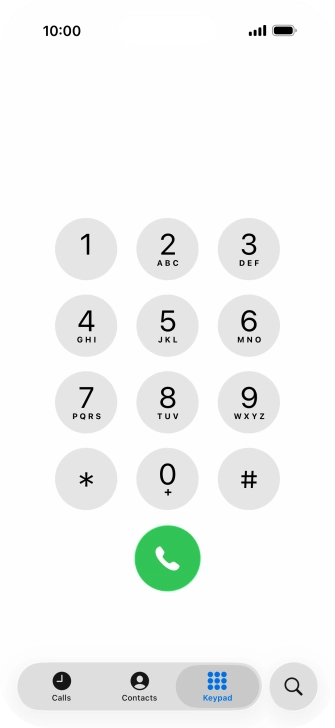 Key in **21*+447836121121# and press the call icon.