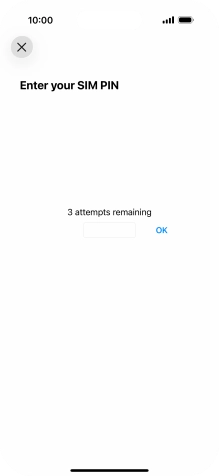 If your SIM is locked, key in your PIN and press OK.