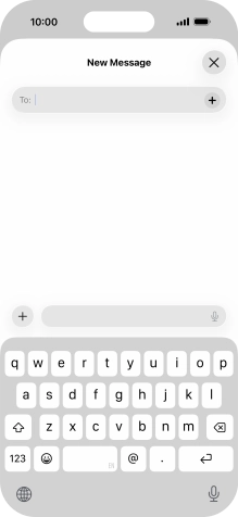 Press To: and key in the first letters of the recipient's name.
