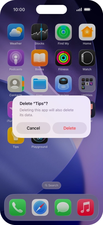 Press Delete.