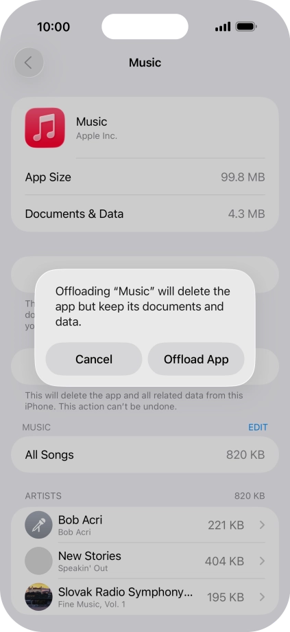 Press Offload App.