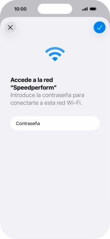 Pulsa el icono de aceptar.