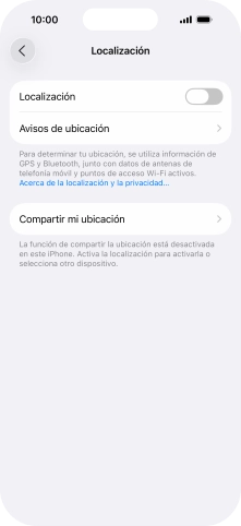 Pulsa el indicador junto a 