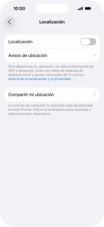 Pulsa el indicador junto a 