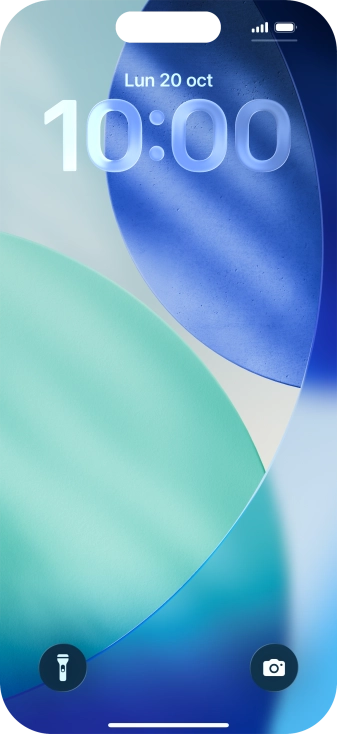 Pulsa en un lugar cualquiera de la pantalla de bloqueo y mantén la pulsación unos instantes.