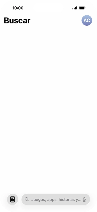 Pulsa en el campo de búsqueda e introduce el nombre o el tema de la app deseada.