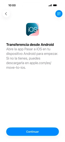 Para transferir contenido a tu teléfono, tienes que haber instalado la app 
